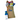Personalized Bunny Bag, a burlap Easter bag with bunny ears and the name Elisa embroidered in blue, filled with chocolate, jelly beans, foil eggs and candy, with a Bunny Chocolate Bar in a blue felt hat