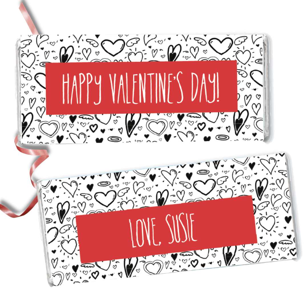 Valentines's Day Personalized Hershey Bars