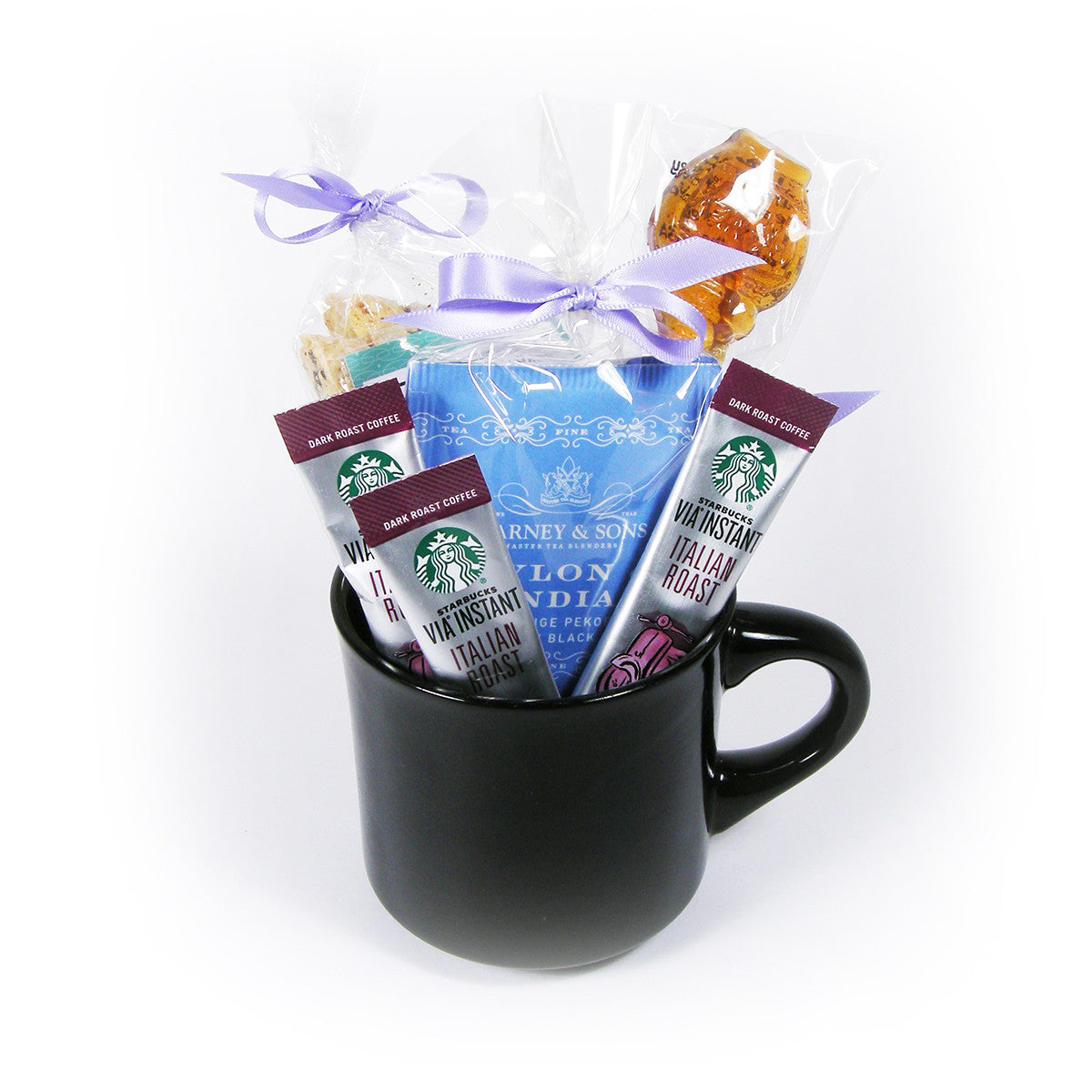 Ceramic Mug Filled with Coffee & Tea – Boston Gift Baskets