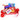 Camp Snack Box Small, a red gift box with red ribbon holding Starburst, Skittles, Mini Chips Ahoy, Cheez-It, a logo chocolate bar and a logo printed sugar cookie on a white background
