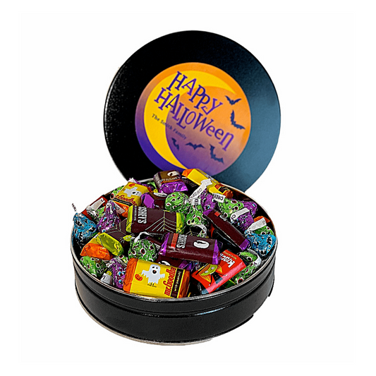 Personalized Halloween Candy Tin