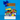 Back To School Snack Box with Smartfood popcorn, Welch's fruit snacks, a Frosted Flakes cup, a composition notebook, Crayola crayons, Elmer's glue and a smiley stress ball in a white gift box with a blue bow on a blue backdrop