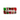 Clear candy tackle box printed with a name in white letters and filled with red and green Christmas candy