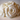 Close view of the handcrafted white fondant roses on the Classic Rose Wedding Cake