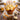 Harvest Chick Cupcake Bouquet with coconut cupcakes, candy corn and chick details in a wooden bushel basket