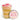 Jar of layered cupcake dessert with customizable 'Hello Baby Girl' label on a white background