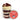 Layered red velvet cupcake in a jar with a customizable 'Happy Birthday Jane' label on a white background