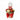 Decorative basket of cupcakes with poinsettia flowers and a 'Happy Holidays' sign on a white background