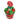 Red bucket filled with Christmas-themed cupcakes and a personalized 'Happy Holidays' sign.
