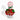 Christmas-themed cupcake bouquet with a personalized topper on a white background