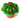 Decorative spring cupcake arrangement in a pot shaped container. The cupcakes have green frosting for grass and colorful nature inspired decorations such as butterflies, bees, and ladybug on them over a white background.