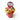 Cupcake bouquet in a red bucket with 'Happy Father's Day!' sign on a white background