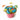 Colorful beach themed cupcakes with blue icing and decorative umbrellas in a pink bucket on a white background