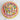 Colorful cake with heart-shaped candies on a marble surface