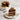 Chocolate cake with peanut butter filling on a marble surface