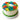 Colorful flower-shaped cake on a white background
