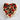 Heart-shaped cake with strawberries and chocolate cookies on a marble background