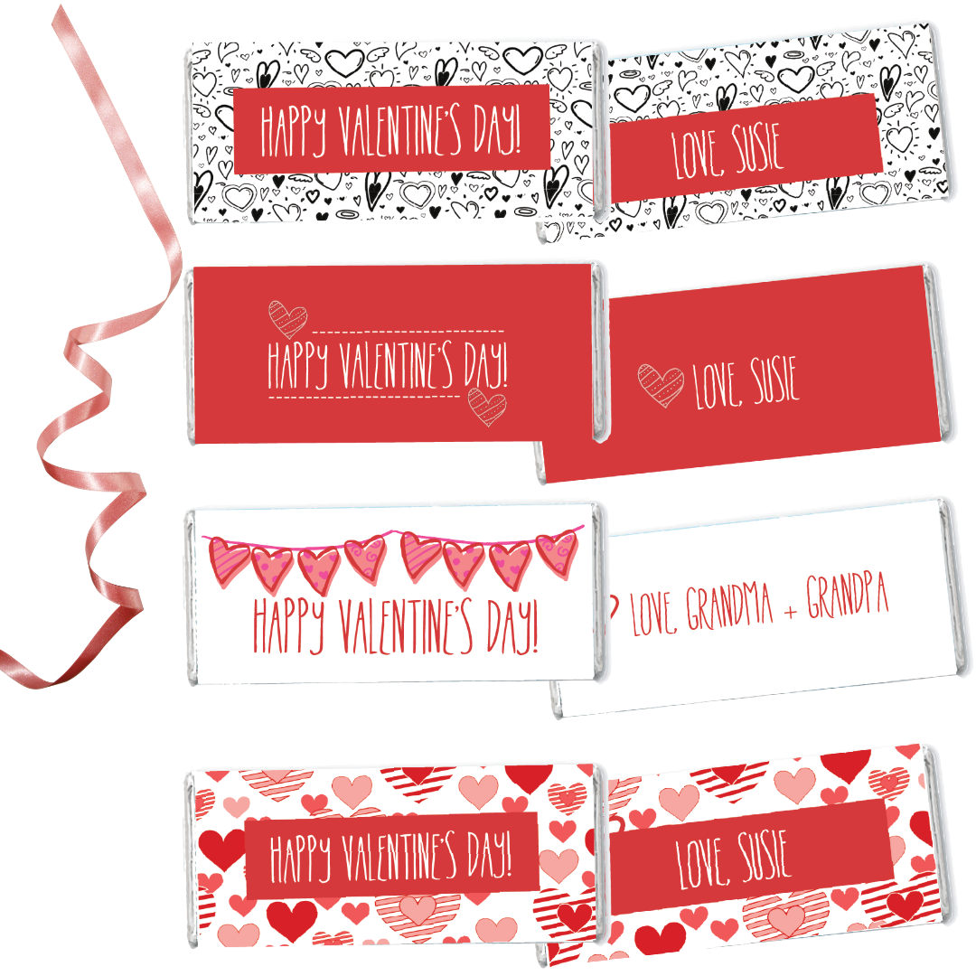 Valentines's Day Personalized Hershey Bars