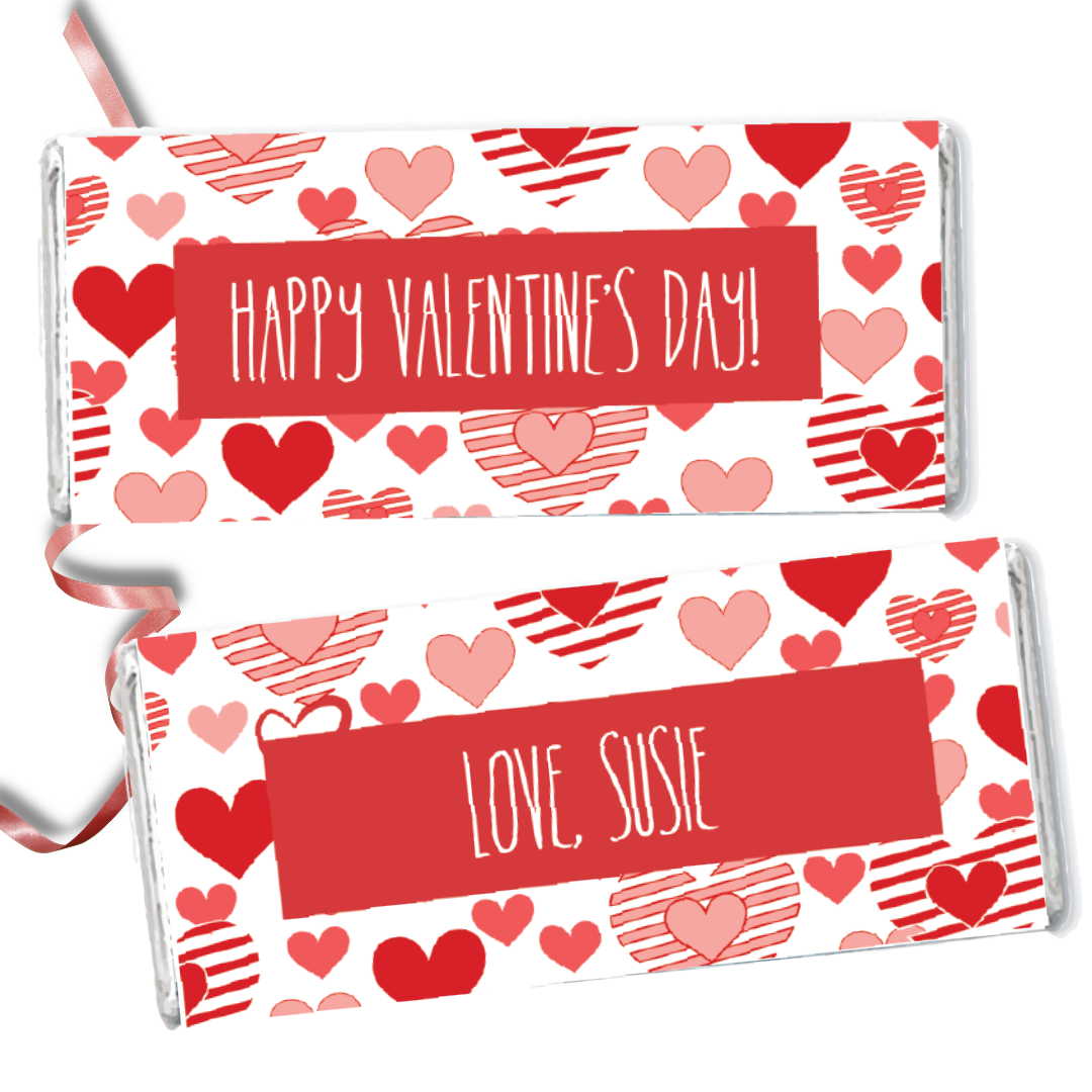 Valentines's Day Personalized Hershey Bars