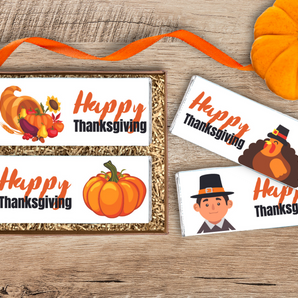 Thanksgiving Personalized Candy Bars