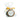 Chocolate covered logo Oreo in a clear cello bag tied with gold ribbon