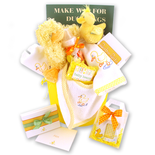 Bringing Home Baby Gift Basket - Yellow