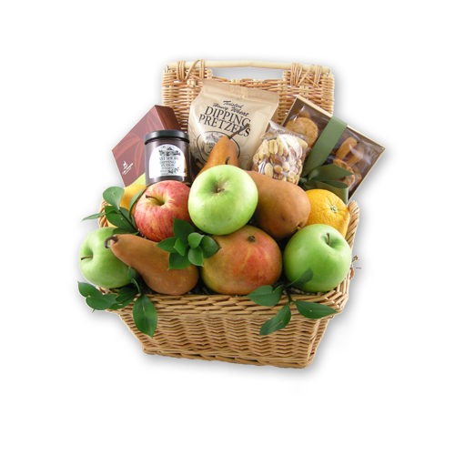 Golden State Fruit Fresh Fruit, Cheese, Salami Gift Basket with Thank You  Ribbon - Walmart.com
