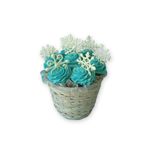 Snowflake Cupcake Bouquet